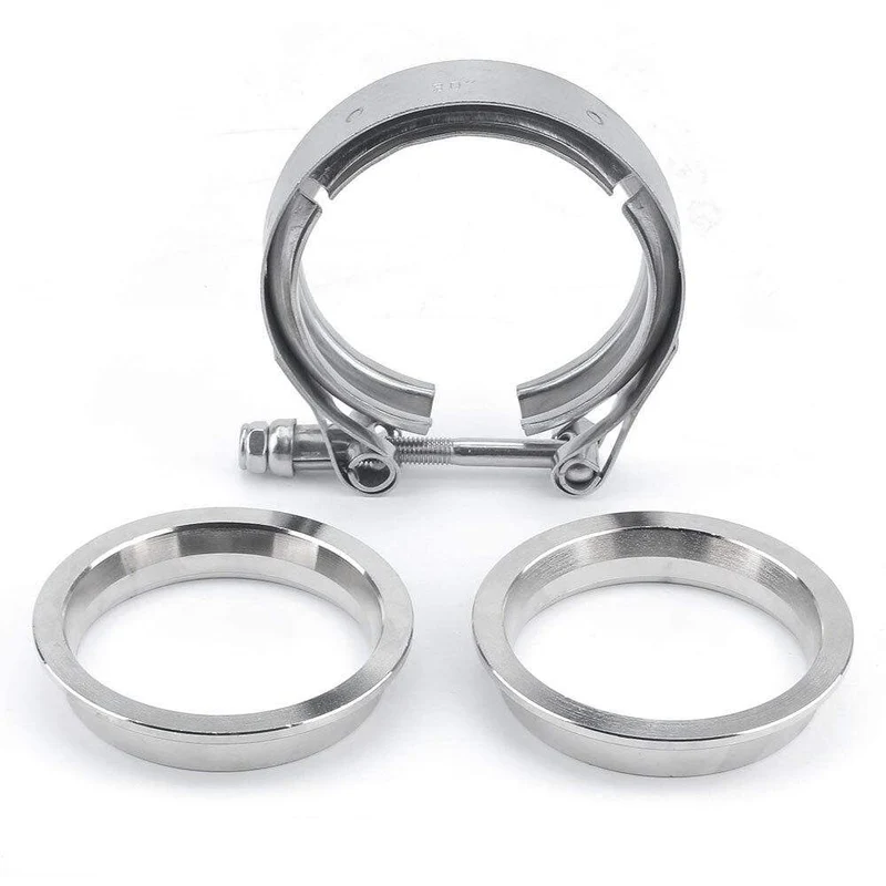 2" 2.25'' 2.5" 3" 3.5" 4'' Auto Auspuff V-Band Klemmflansch Kit SCHNELLSPANNER