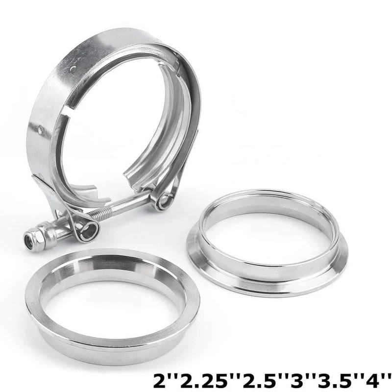 2" 2.25'' 2.5" 3" 3.5" 4'' Auto Auspuff V-Band Klemmflansch Kit SCHNELLSPANNER