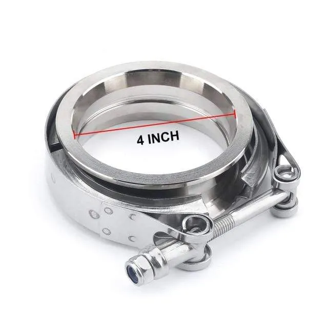 2" 2.25'' 2.5" 3" 3.5" 4'' Auto Auspuff V-Band Klemmflansch Kit SCHNELLSPANNER