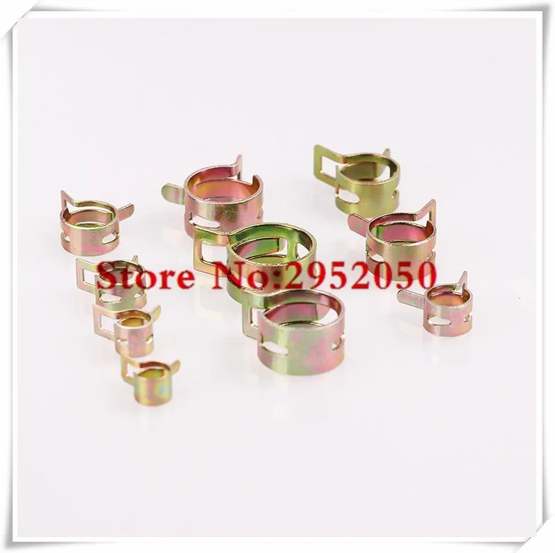 10 Stück 4mm-25mm für wählen Kraftstoff Federklemme Vakuum Silikon Schlauchschelle Autos Autos Federklemme Heizöl Wasserschlauch Rohrschelle