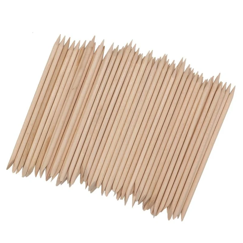 200 teile/paket Orange Holzstäbchen Nagelhautschieber Entferner 11.5 cm Nail art Design Maniküre Pflege Werkzeuge Entfernung Abgestorbener Haut Nagelpflege