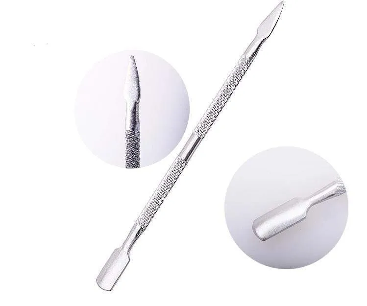 4 teile/los Edelstahl Häutchen Entferner Doppelseitige Finger Dead Skin Push Nagel Häutchen Pusher Maniküre Nagel Pflege Werkzeug