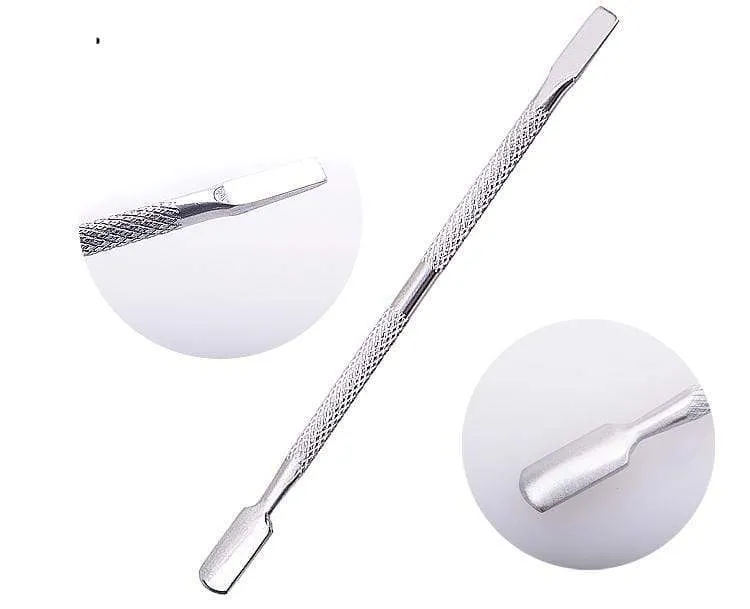 4 teile/los Edelstahl Häutchen Entferner Doppelseitige Finger Dead Skin Push Nagel Häutchen Pusher Maniküre Nagel Pflege Werkzeug