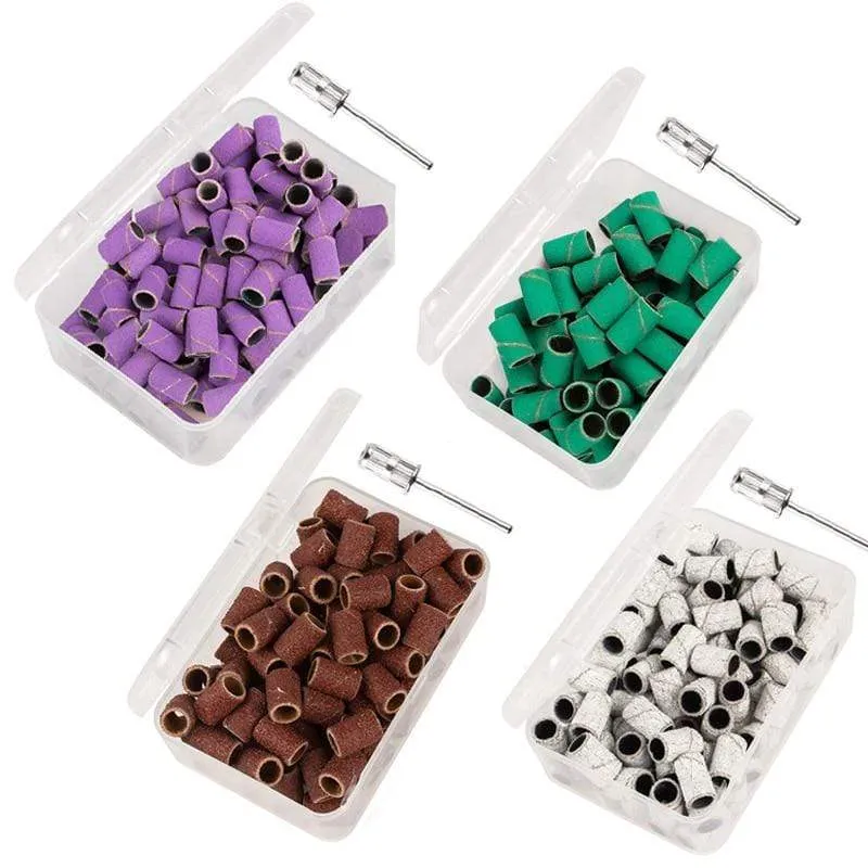 100 Stück 80''/120''/180" Nail Art Schleifbänder Gel Nagellackentferner Werkzeug Zubehör für elektrische Nagelmaschine Nagelbohrer