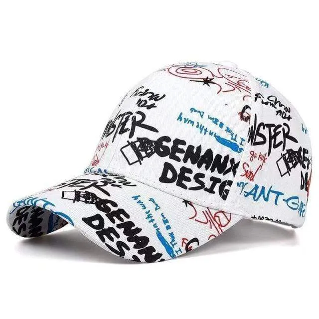 Graffiti Baseball Cap Hip Hop Flut Hut Sommer Reise Schatten Caps Männer Frauen Outdoor Sport Casual Hüte Snapback Hüte Gorr