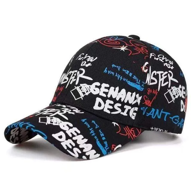 Graffiti Baseball Cap Hip Hop Flut Hut Sommer Reise Schatten Caps Männer Frauen Outdoor Sport Casual Hüte Snapback Hüte Gorr