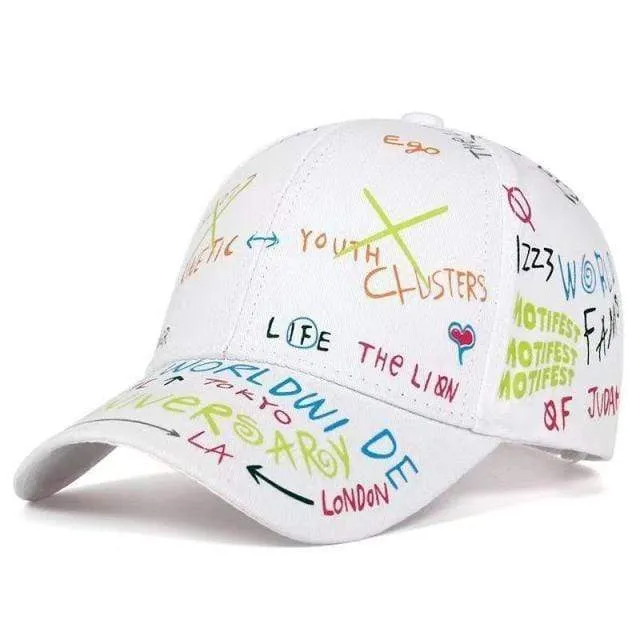 Graffiti Baseball Cap Hip Hop Flut Hut Sommer Reise Schatten Caps Männer Frauen Outdoor Sport Casual Hüte Snapback Hüte Gorr
