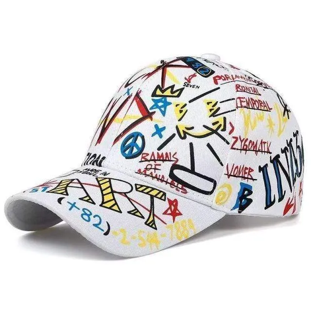 Graffiti Baseball Cap Hip Hop Flut Hut Sommer Reise Schatten Caps Männer Frauen Outdoor Sport Casual Hüte Snapback Hüte Gorr