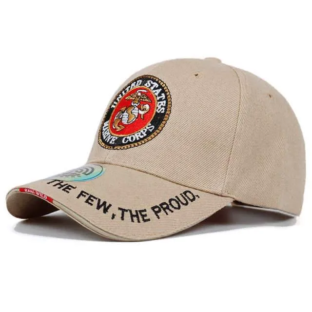 United States Marine Corps Tactical Bone Baseball Cap Herren Navy Seals Hut für Erwachsene Größe 56-59cm
