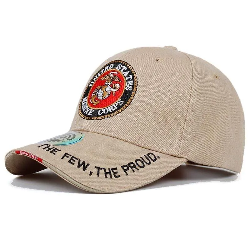 United States Marine Corps Tactical Bone Baseball Cap Herren Navy Seals Hut für Erwachsene Größe 56-59cm
