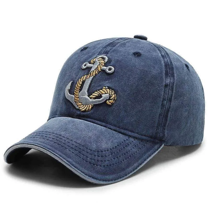Damen Baseballmütze Sommermütze Atmungsaktive Baumwollmützen Für Männer Stickereimütze Snapback Anker Sport Für Gorros Sonnenhüte