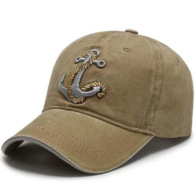 Damen Baseballmütze Sommermütze Atmungsaktive Baumwollmützen Für Männer Stickereimütze Snapback Anker Sport Für Gorros Sonnenhüte