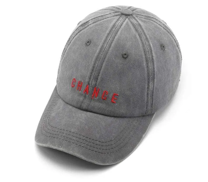Baumwoll-Baseballkappe für Männer und Frauen CHANCE Bestickte Hüte Lässige Retro-Snapback-Mütze Sommer-Sonnenkappen Unisex-Gorras
