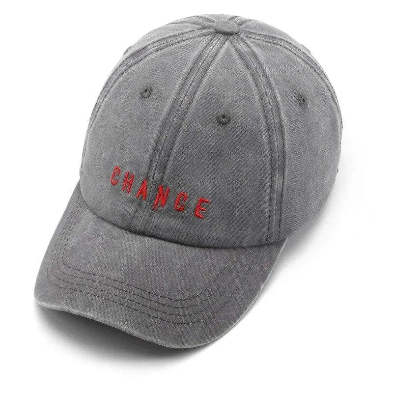 Baumwoll-Baseballkappe für Männer und Frauen CHANCE Bestickte Hüte Lässige Retro-Snapback-Mütze Sommer-Sonnenkappen Unisex-Gorras