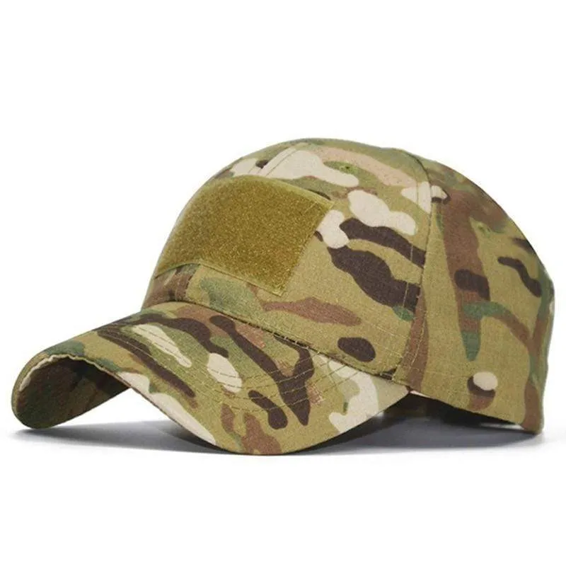Camo Baseball Cap Männer Sommer Mesh Cap Taktische Camouflage Velcr Snapback Outdoor Klettern Jagd Camo Sommerhut W1007