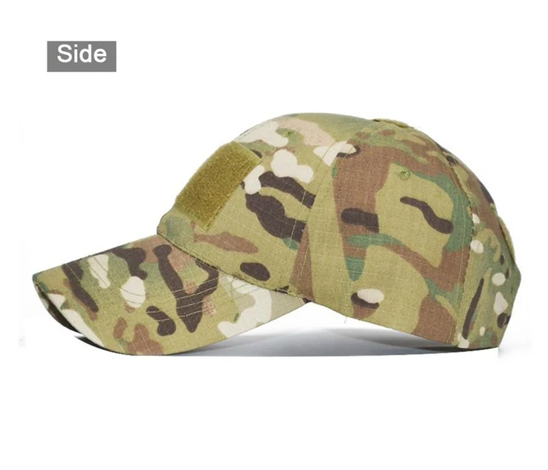 Camo Baseball Cap Männer Sommer Mesh Cap Taktische Camouflage Velcr Snapback Outdoor Klettern Jagd Camo Sommerhut W1007