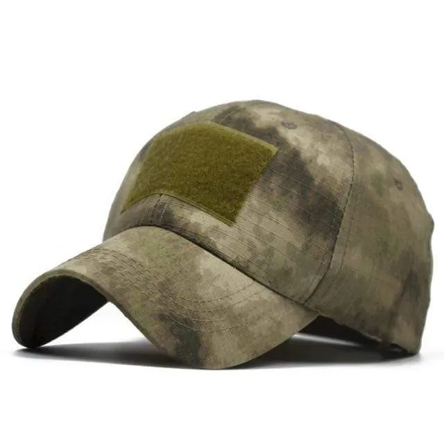 Camo Baseball Cap Männer Sommer Mesh Cap Taktische Camouflage Velcr Snapback Outdoor Klettern Jagd Camo Sommerhut W1007