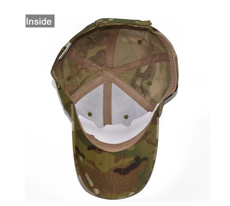 Camo Baseball Cap Männer Sommer Mesh Cap Taktische Camouflage Velcr Snapback Outdoor Klettern Jagd Camo Sommerhut W1007
