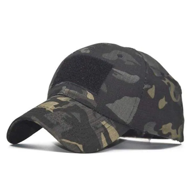 Camo Baseball Cap Männer Sommer Mesh Cap Taktische Camouflage Velcr Snapback Outdoor Klettern Jagd Camo Sommerhut W1007