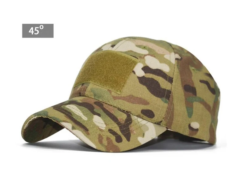 Camo Baseball Cap Männer Sommer Mesh Cap Taktische Camouflage Velcr Snapback Outdoor Klettern Jagd Camo Sommerhut W1007