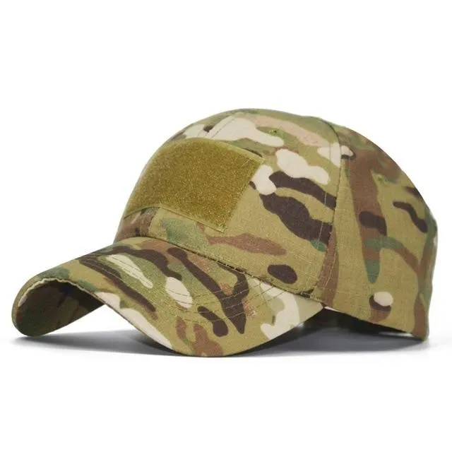 Camo Baseball Cap Männer Sommer Mesh Cap Taktische Camouflage Velcr Snapback Outdoor Klettern Jagd Camo Sommerhut W1007