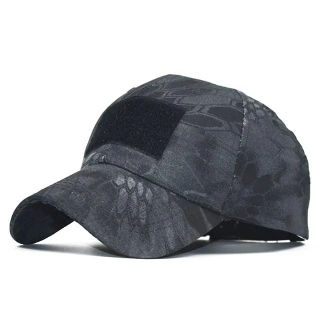 Camo Baseball Cap Männer Sommer Mesh Cap Taktische Camouflage Velcr Snapback Outdoor Klettern Jagd Camo Sommerhut W1007