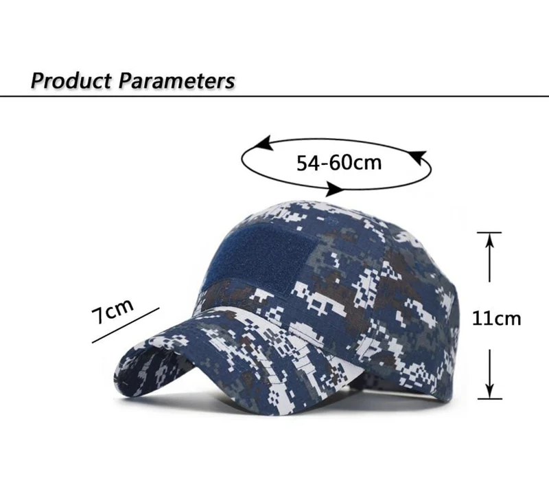 Camo Baseball Cap Männer Sommer Mesh Cap Taktische Camouflage Velcr Snapback Outdoor Klettern Jagd Camo Sommerhut W1007