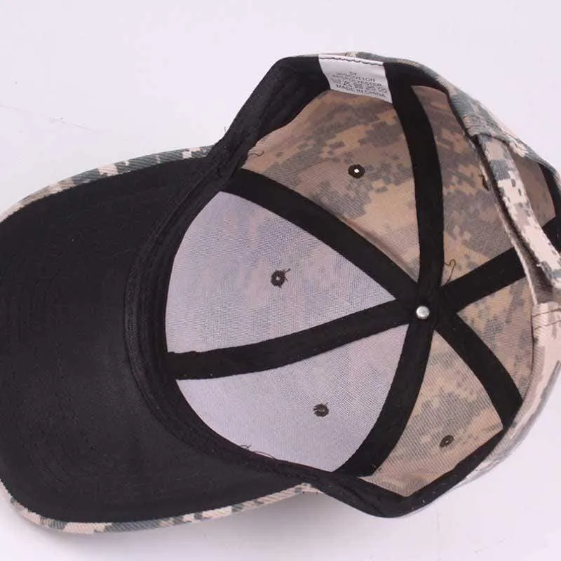 Snow Camo Baseball Cap Männer Tactical Cap Camouflage Snapback Hut Für Männer Hohe Qualität Knochen Masculino Dad Hut Trucker