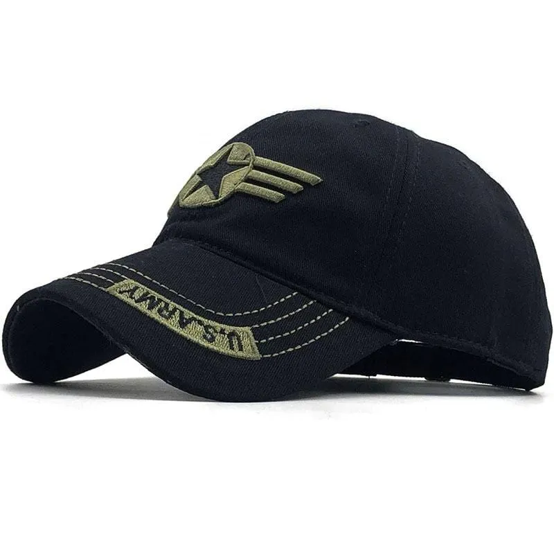 Militärische taktische Hüte, Stickerei-Pentagramm-Kappen, Team-Baseball-Kappen für Männer, Army Force Jungle Hunting Caps für Männer