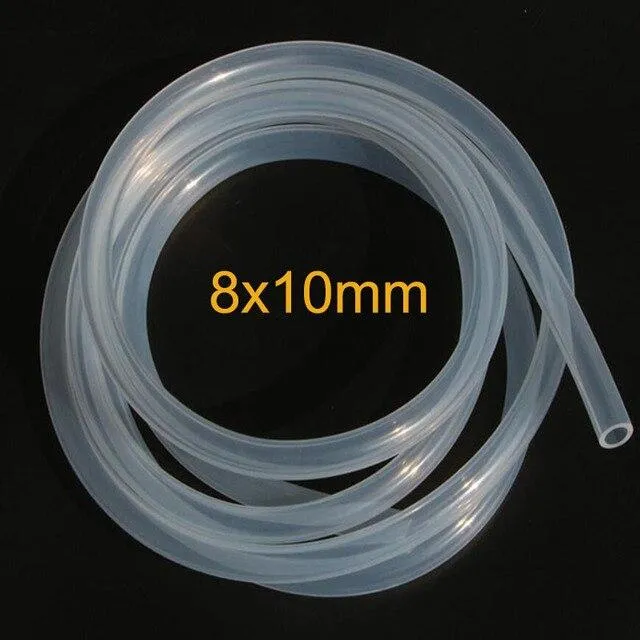 1 Meter transparenter Silikonkautschukschlauch in Lebensmittelqualität, 4, 5, 6, 7, 8, 10, 12, 13, 14, 16, 19, 20, 25, 26, 31 mm Außendurchmesser, flexibler Silikonschlauch