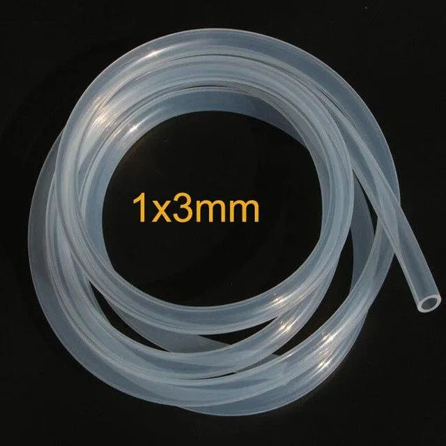 1 Meter transparenter Silikonkautschukschlauch in Lebensmittelqualität, 4, 5, 6, 7, 8, 10, 12, 13, 14, 16, 19, 20, 25, 26, 31 mm Außendurchmesser, flexibler Silikonschlauch