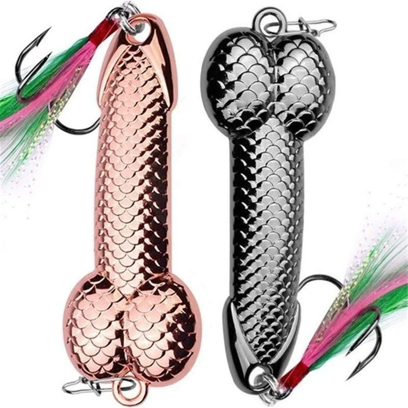 1 stücke Hochwertiger Metalllöffel Köder 3g-36g Schwarz Rose Gold Metall Pailletten mit Feder Harter Köder Für Barsch Hecht Karpfenangeln