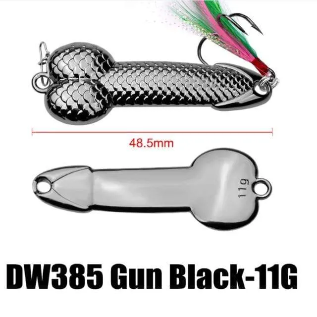 1 stücke Hochwertiger Metalllöffel Köder 3g-36g Schwarz Rose Gold Metall Pailletten mit Feder Harter Köder Für Barsch Hecht Karpfenangeln
