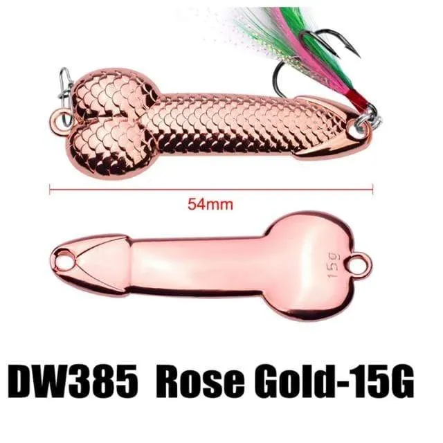 1 stücke Hochwertiger Metalllöffel Köder 3g-36g Schwarz Rose Gold Metall Pailletten mit Feder Harter Köder Für Barsch Hecht Karpfenangeln