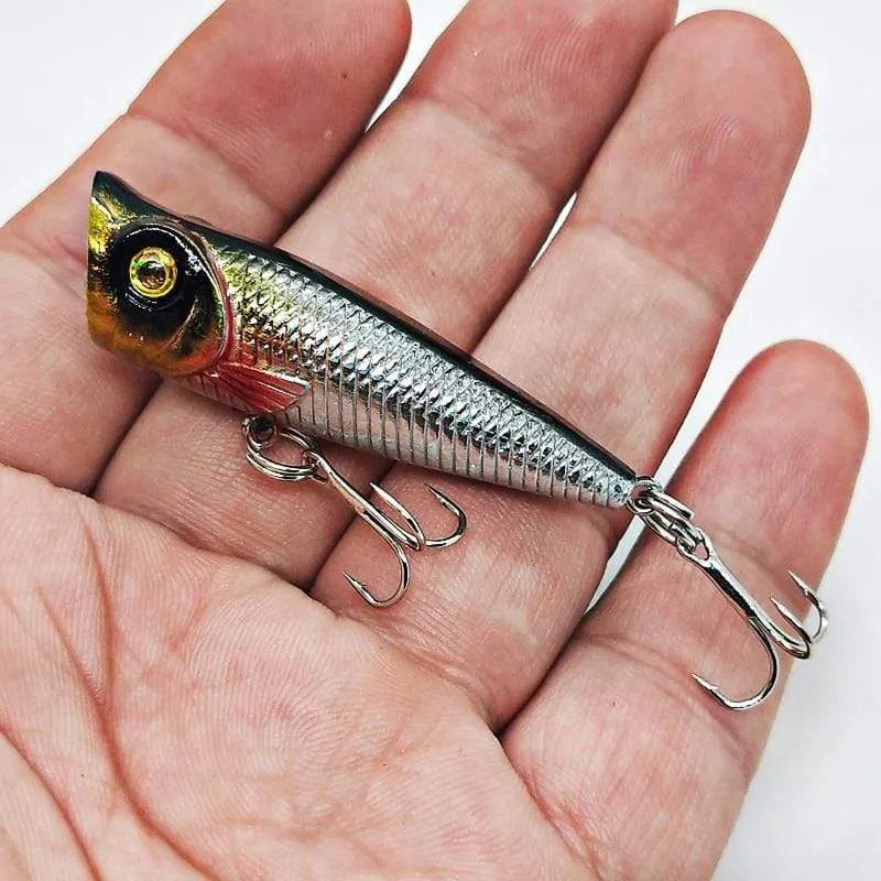 Mini Popper Hartköder Topwater Popper Angelköder 50mm 5g Kunststoff Jerkbait Künstliche Wobbler Swimbait Angelgerät