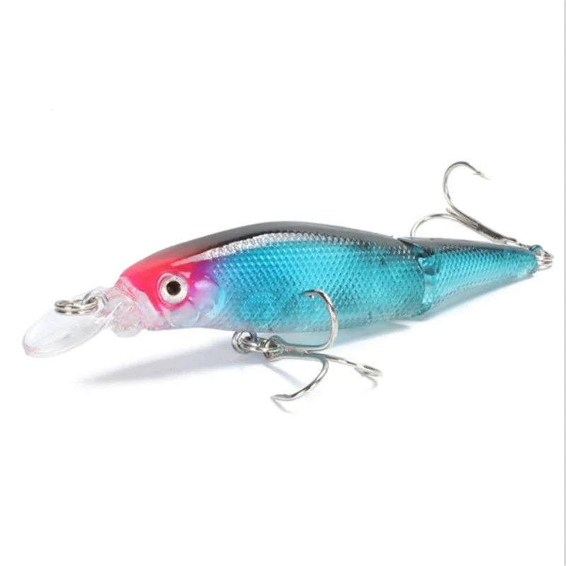 1 STÜCKE Wobbler Hecht Angelköder Multi Jointed Sections Harter Köder 85mm/7.4g Künstlicher Köder Minnow Crankbait Angelgerät Köder