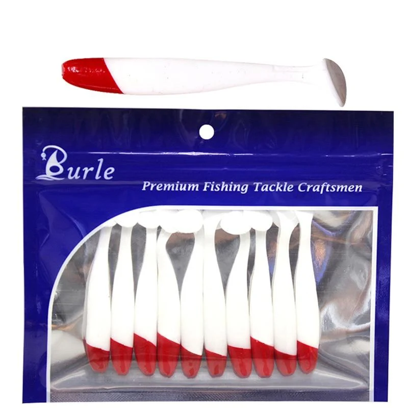 10 stücke Weicher Köder 5.5/7/9 cm Silicon Swimbaits isca Künstliche Wurm Weichen Köder Fisch Wobbler Bass karpfen Fliegen Angeln Locken T Schwanz