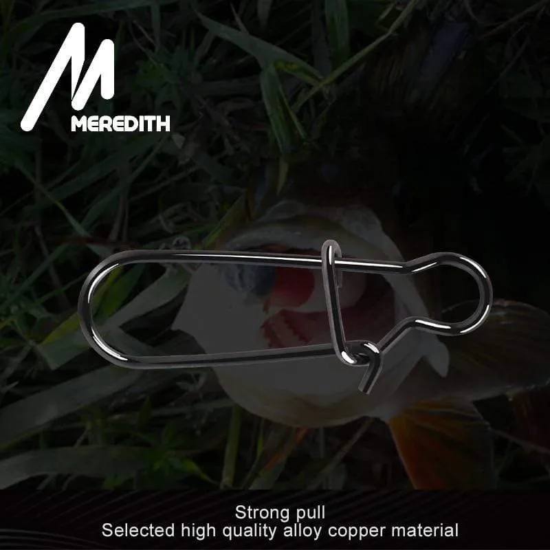 50 stücke Edelstahl Angeln Stecker Schnelle Clip Lock Snap Wirbel Solide Ringe Sicherheit Snaps Angeln Haken Werkzeug Snap
