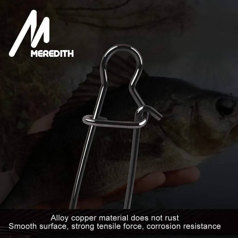 50 stücke Edelstahl Angeln Stecker Schnelle Clip Lock Snap Wirbel Solide Ringe Sicherheit Snaps Angeln Haken Werkzeug Snap