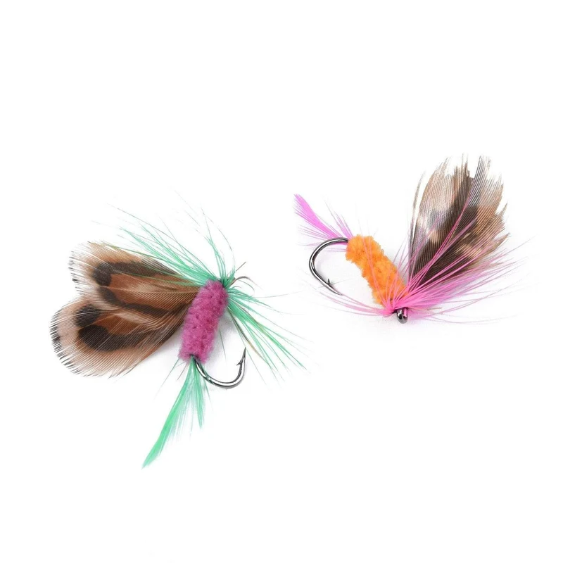 12 Teile/satz Insekten Fliegen Fliegen Angeln Lockt Köder High Carbon Stahl Haken Fisch Tackle Mit Super Geschärfte Kurbel Haken Perfekte lockvogel