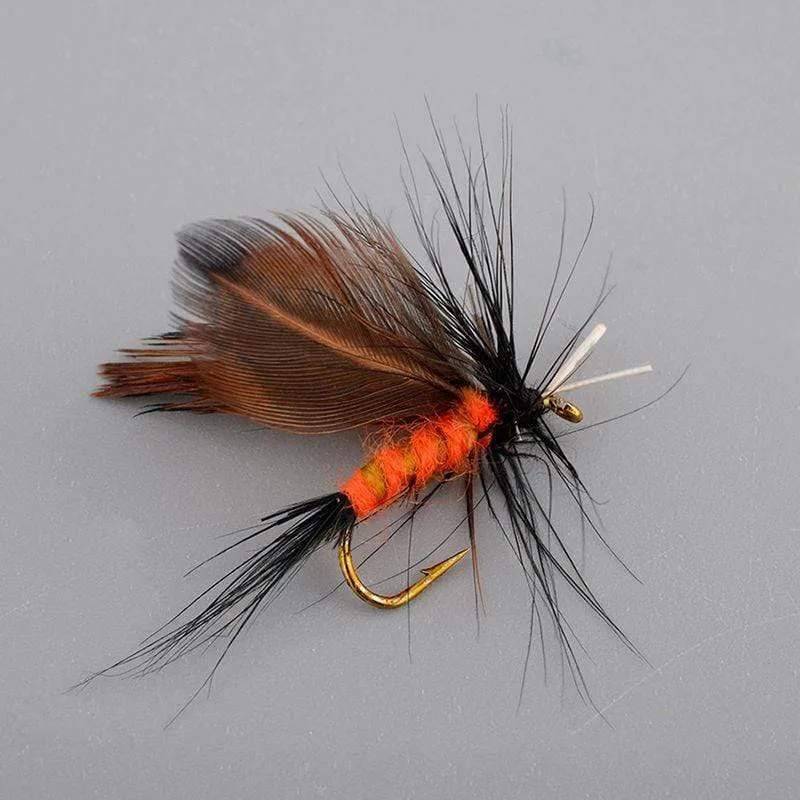 12 Teile/satz Insekten Fliegen Fliegen Angeln Lockt Köder High Carbon Stahl Haken Fisch Tackle Mit Super Geschärfte Kurbel Haken Perfekte lockvogel