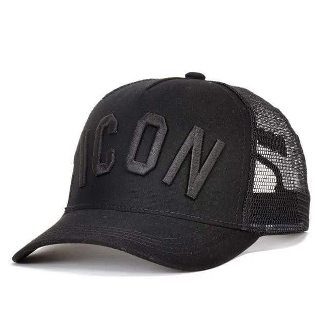 Baumwolle Sommer Baseball Cap für Männer Frauen Stickerei ICON Schwarz Dad Hut Hip Hop DSQ Trucker Cap Hombre Gorras Casquette