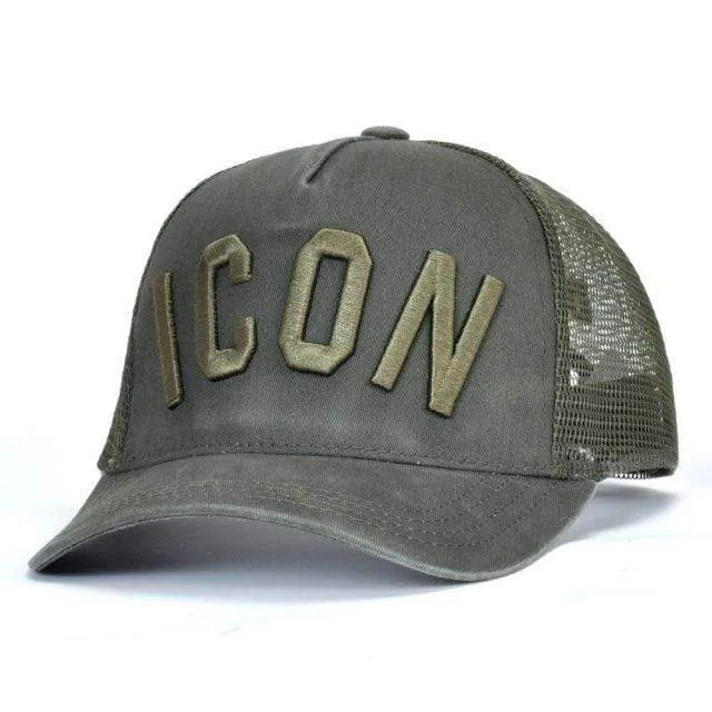 Baumwolle Sommer Baseball Cap für Männer Frauen Stickerei ICON Schwarz Dad Hut Hip Hop DSQ Trucker Cap Hombre Gorras Casquette