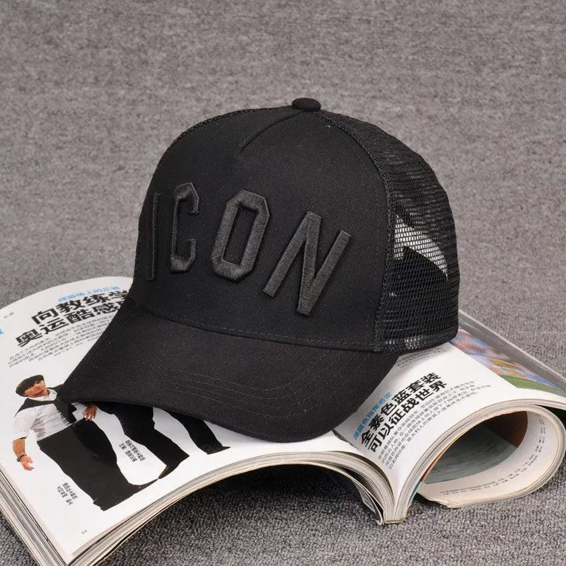 Baumwolle Sommer Baseball Cap für Männer Frauen Stickerei ICON Schwarz Dad Hut Hip Hop DSQ Trucker Cap Hombre Gorras Casquette