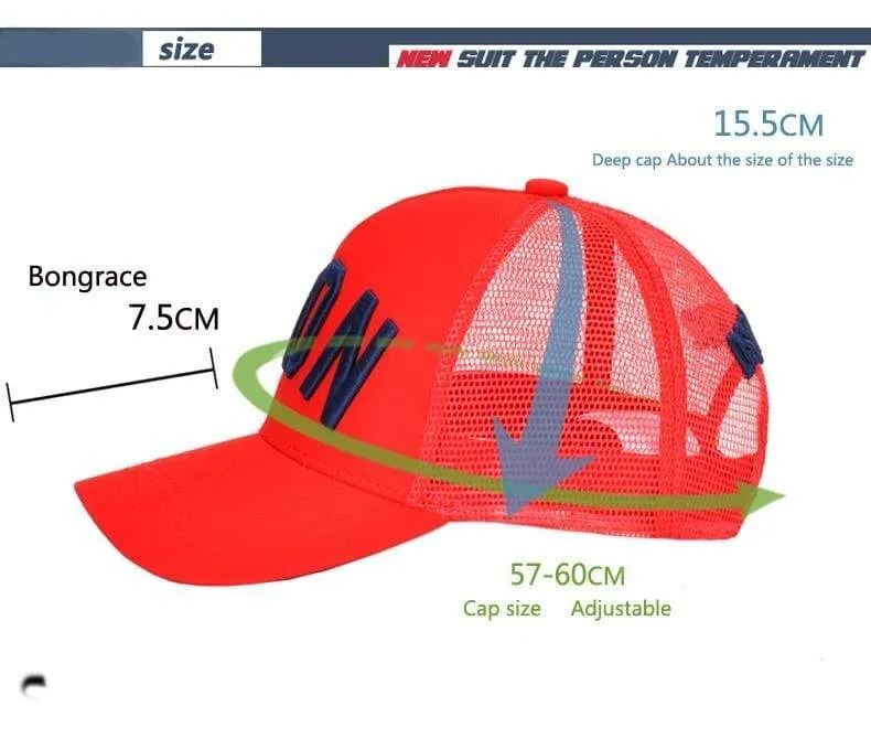 Baumwolle Sommer Baseball Cap für Männer Frauen Stickerei ICON Schwarz Dad Hut Hip Hop DSQ Trucker Cap Hombre Gorras Casquette