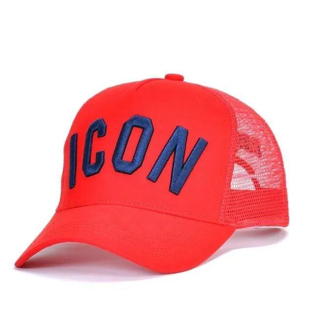 Baumwolle Sommer Baseball Cap für Männer Frauen Stickerei ICON Schwarz Dad Hut Hip Hop DSQ Trucker Cap Hombre Gorras Casquette