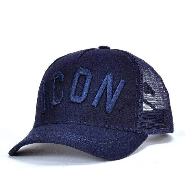 Baumwolle Sommer Baseball Cap für Männer Frauen Stickerei ICON Schwarz Dad Hut Hip Hop DSQ Trucker Cap Hombre Gorras Casquette