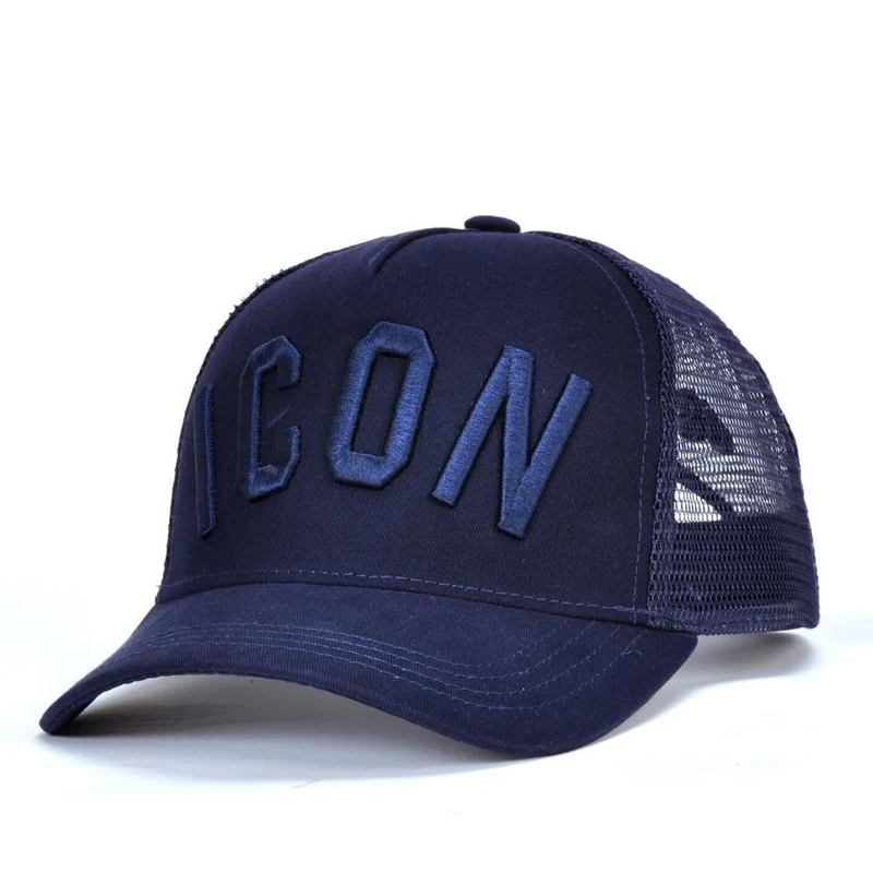 Baumwolle Sommer Baseball Cap für Männer Frauen Stickerei ICON Schwarz Dad Hut Hip Hop DSQ Trucker Cap Hombre Gorras Casquette