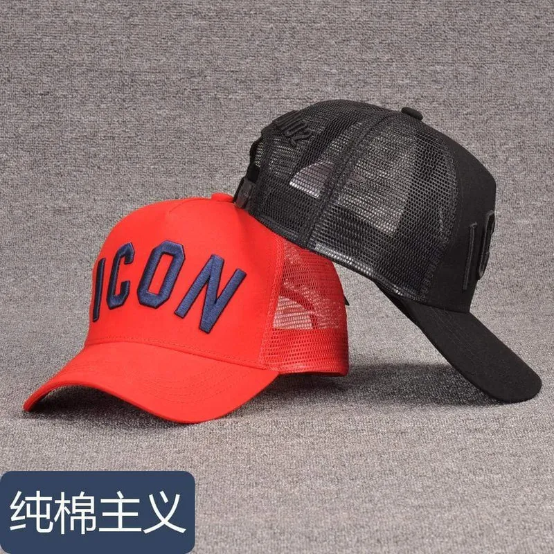 Baumwolle Sommer Baseball Cap für Männer Frauen Stickerei ICON Schwarz Dad Hut Hip Hop DSQ Trucker Cap Hombre Gorras Casquette