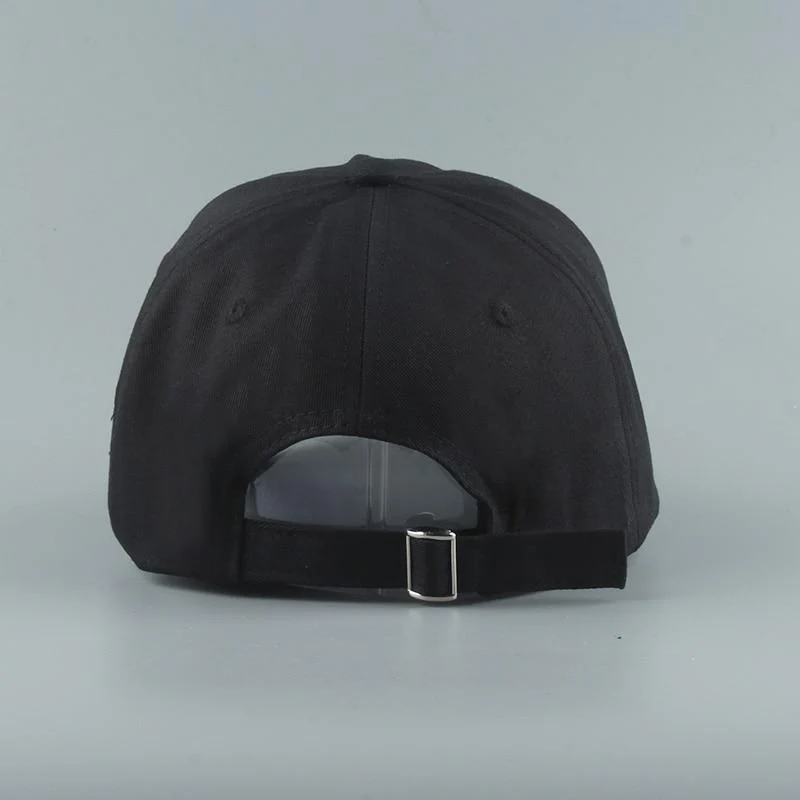 Stickerei 100 % Baumwolle Baseball Cap Trauriges Gesicht Weiß Schwarz Hut Golf Cap Hip Hop Snapback Frauen Männer